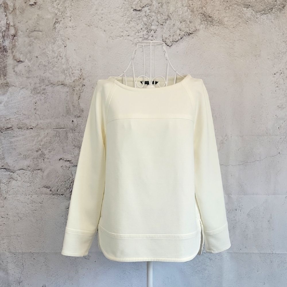 Banana Republic Cream Lonh Sleev Top Womens Size XS